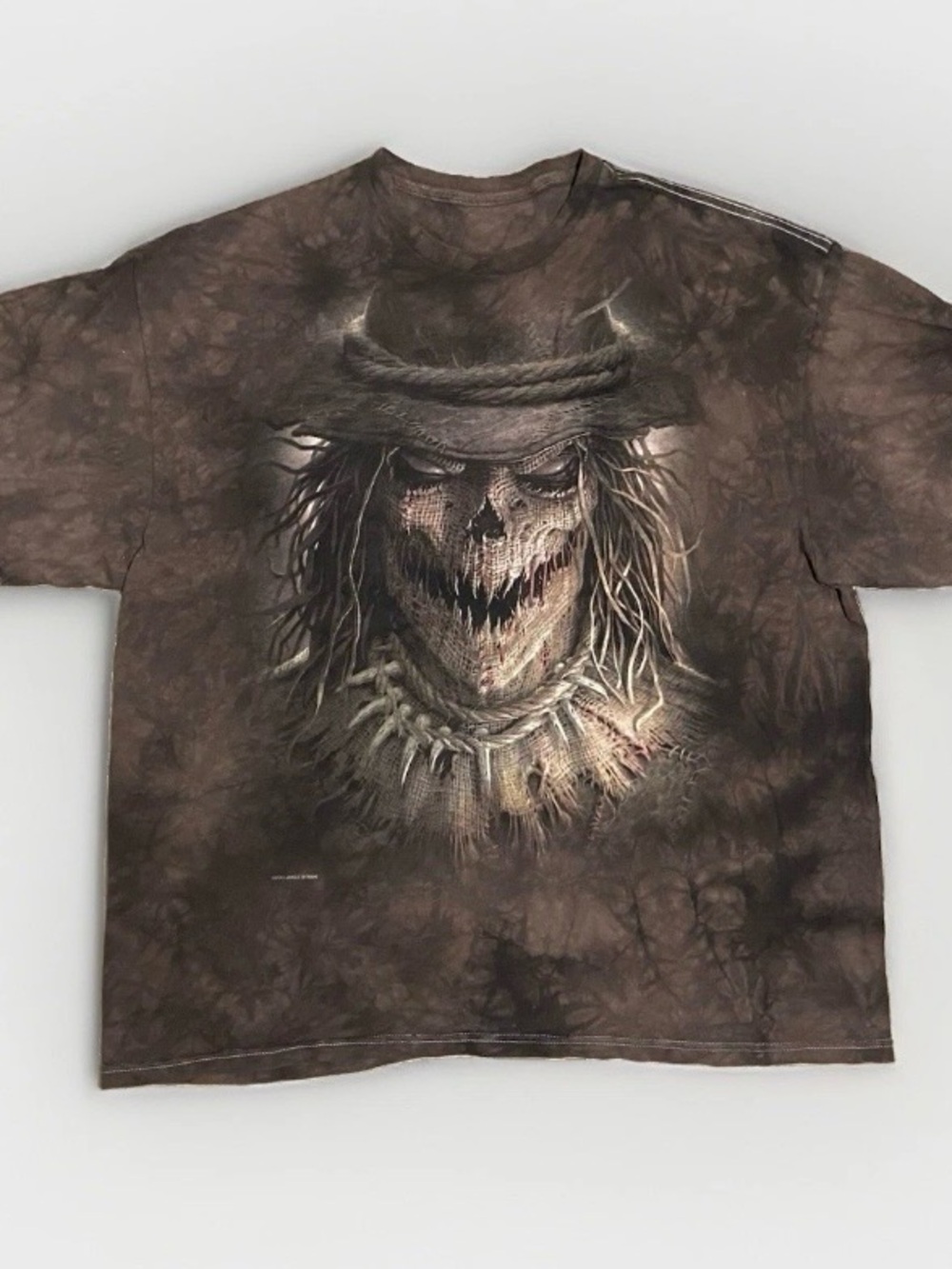2013 The Mountain James Ryman Scarecrow Horror Halloween Brown Tee Men's XL